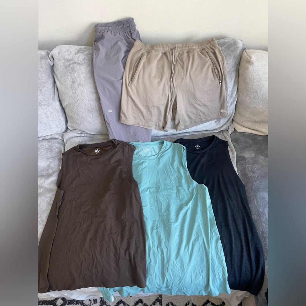 ALO men’s clothing (all together)